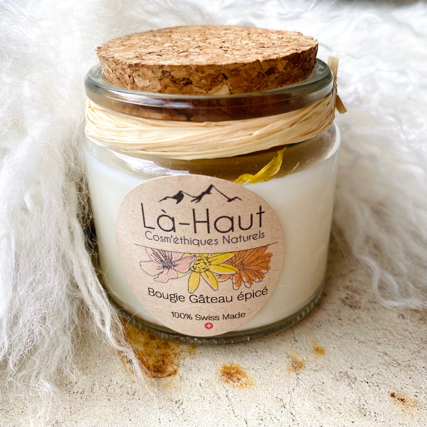 Bougie « Gâteau épicé » - Là-Haut Cosm’éthiques Naturels