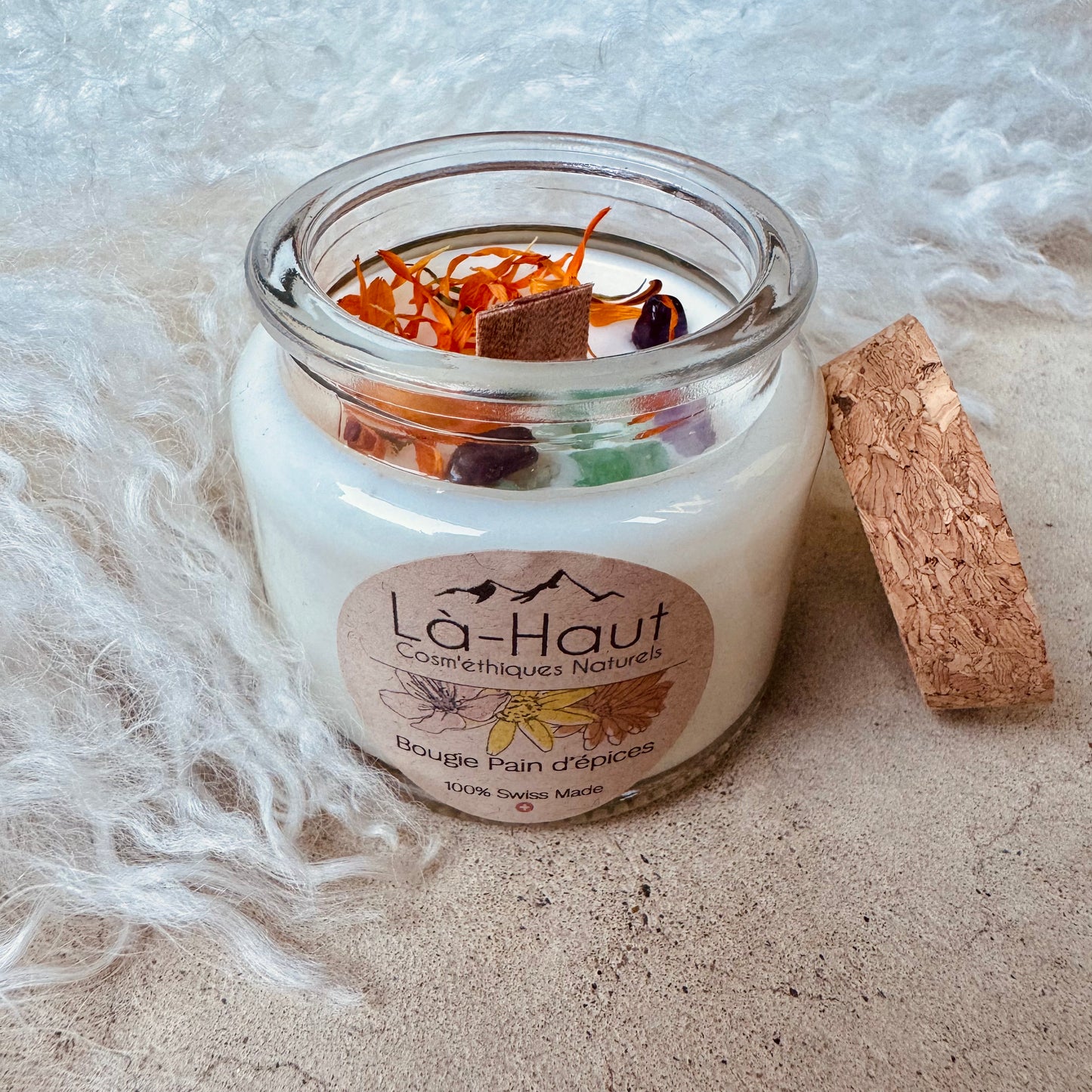 Bougie « Pain d’épices » - Là-Haut Cosm’éthiques Naturels