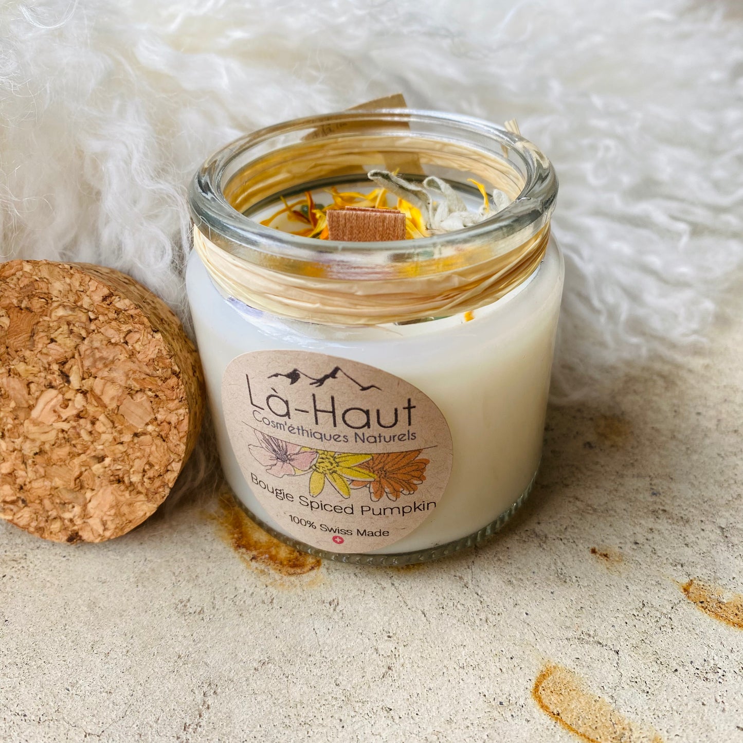 Bougie « Spiced Pumpkin » - Là-Haut Cosm’éthiques Naturels