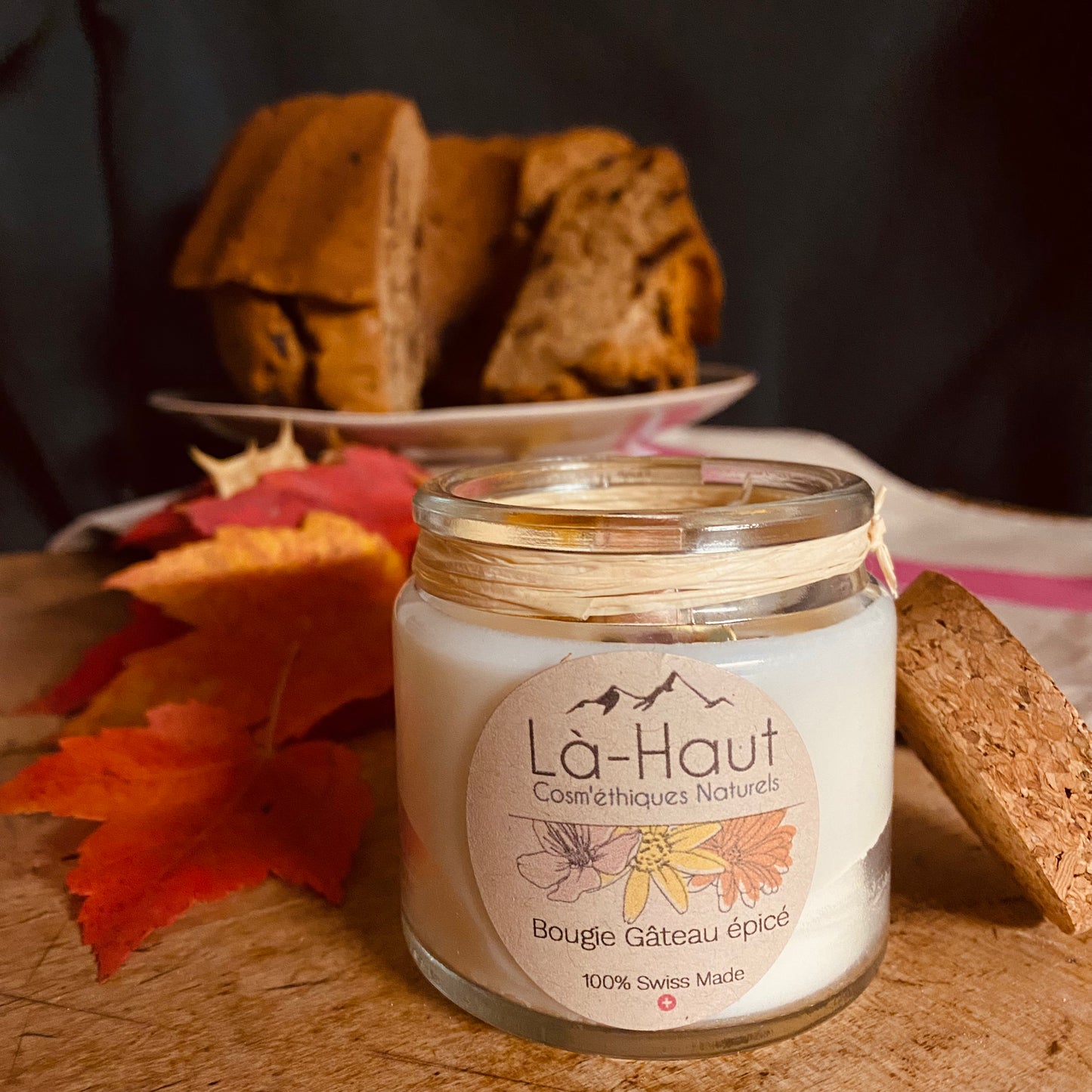 Bougie « Gâteau épicé » - Là-Haut Cosm’éthiques Naturels