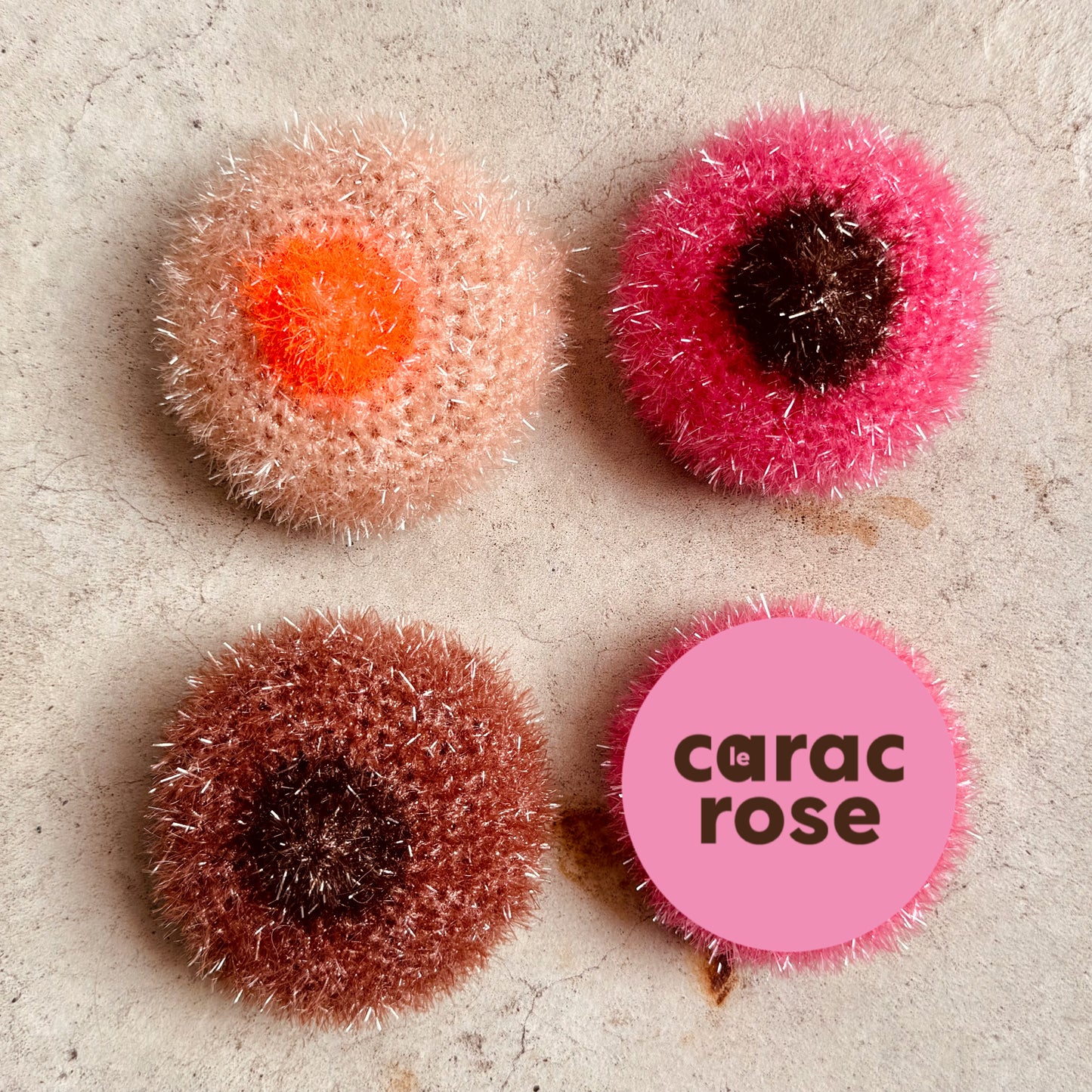 Eponge B(•)(•)BS - EDITION LIMITEE « Le Carac Rose »