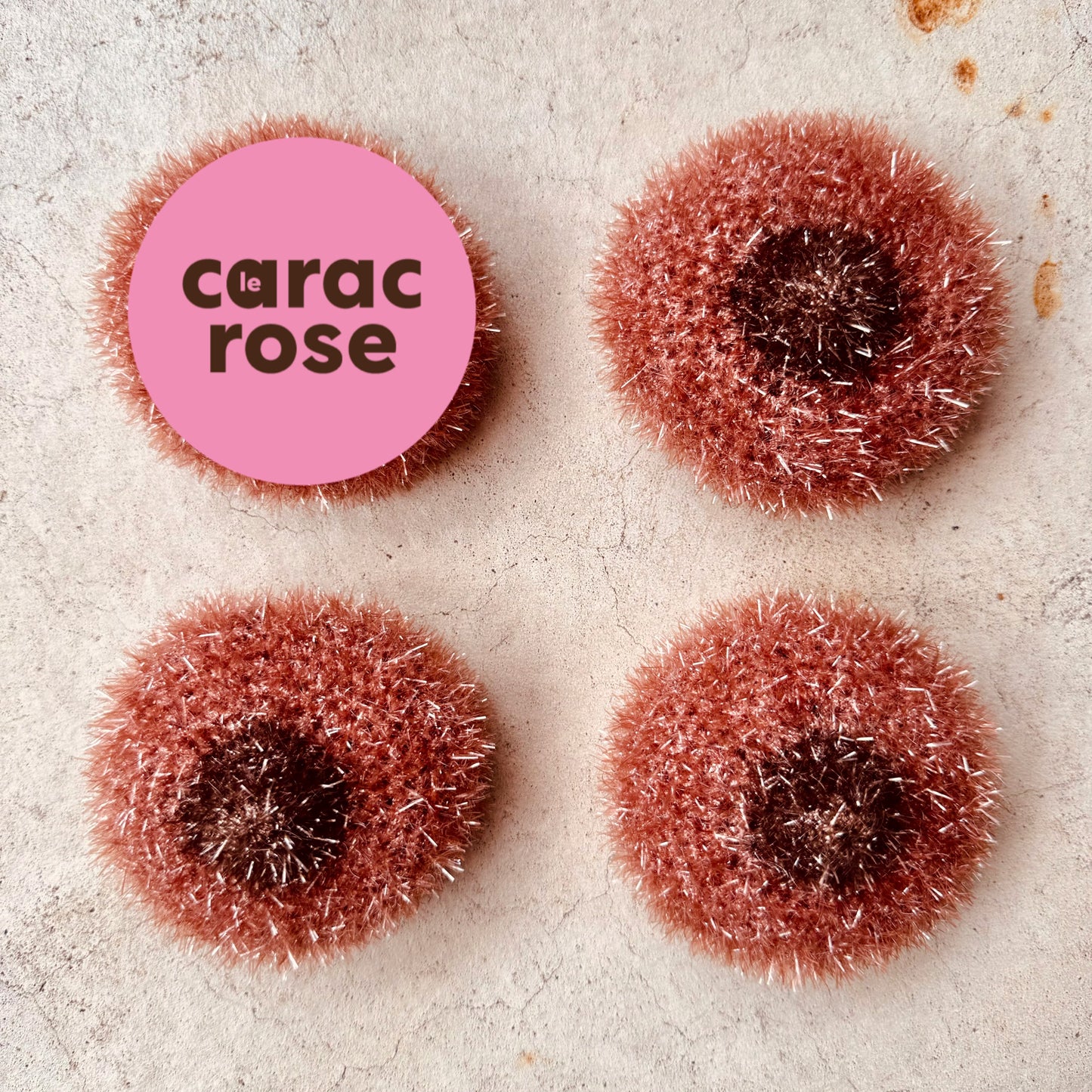 Eponge B(•)(•)BS - EDITION LIMITEE « Le Carac Rose »