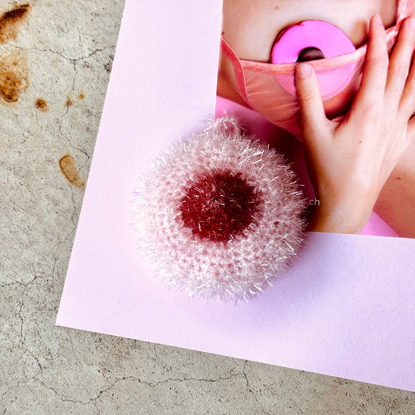 Eponge B(•)(•)BS - EDITION LIMITEE « Le Carac Rose »