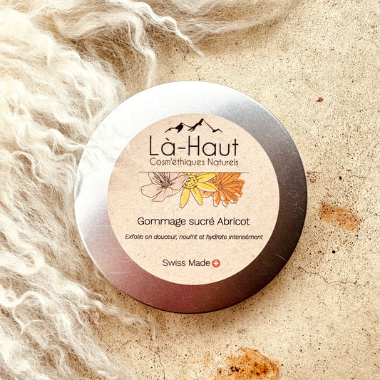 Gommage sucré Abricot - Là-Haut Cosm'éthiques Naturels