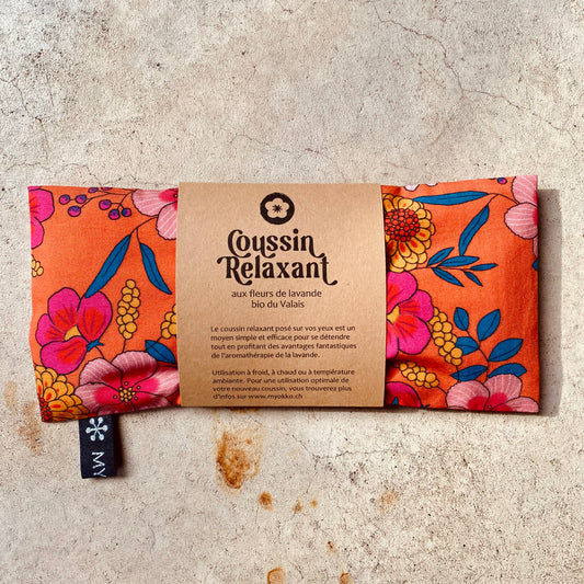 Coussin relaxant pour les yeux - Orange Blooming