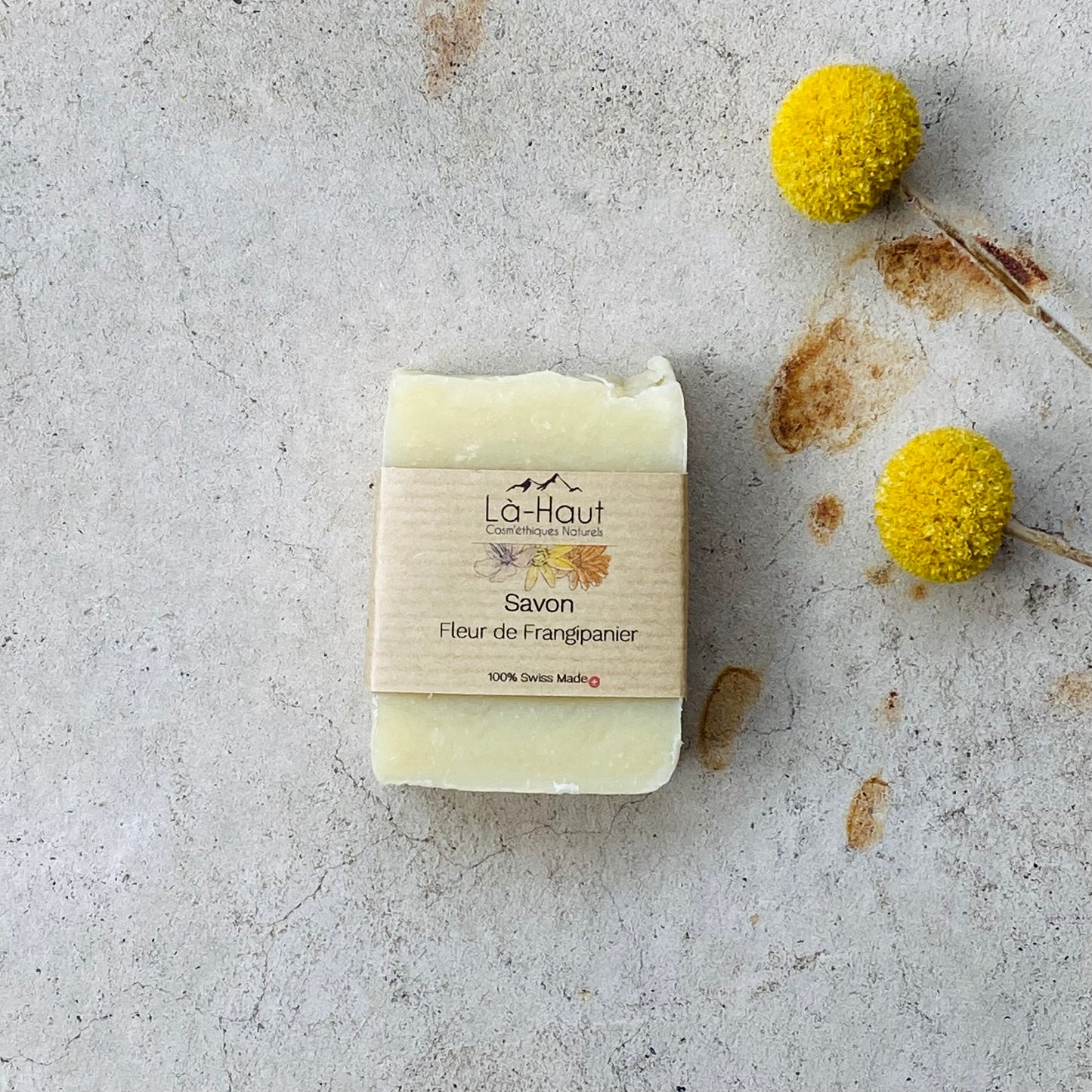 Savon Fleur de Frangipanier - Là-Haut Cosm’étiques Naturels