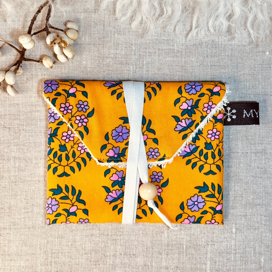 Pochette à savon voyageur - Shalin safran