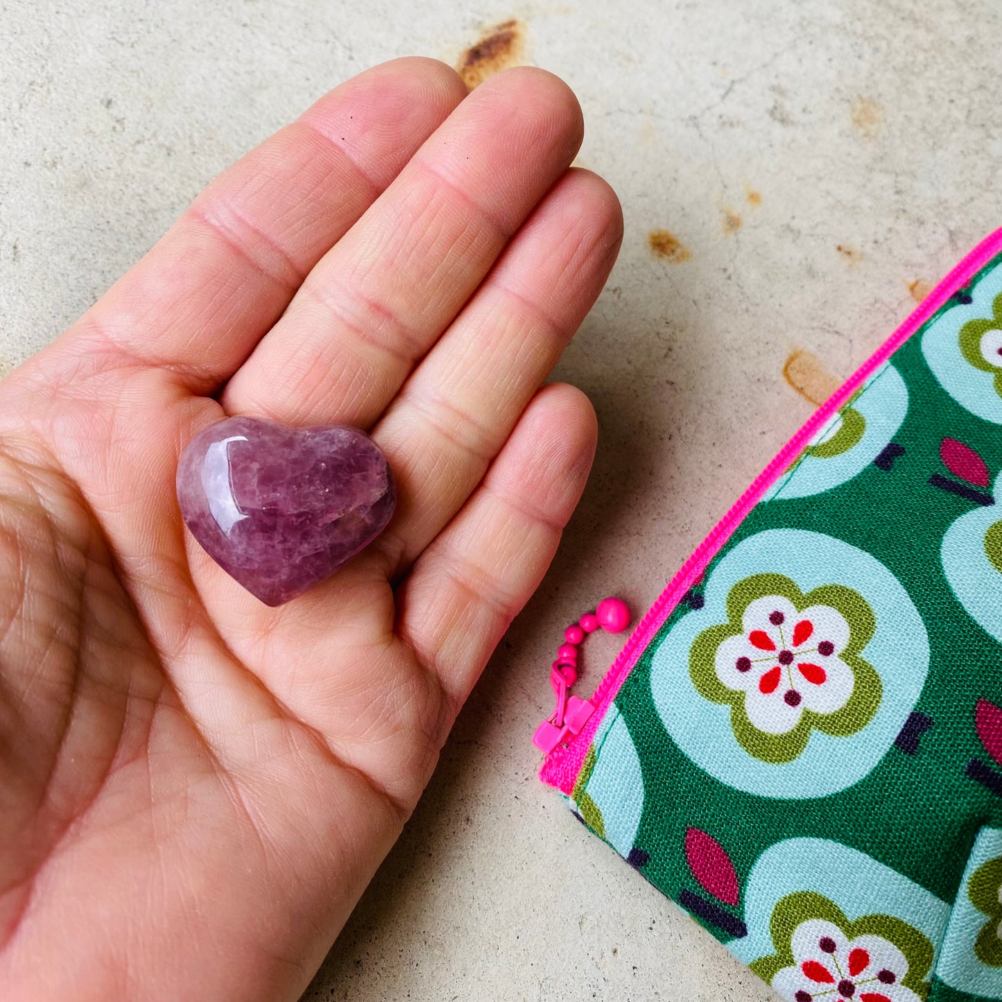 Trousse « Sweet Apple » et son petit coeur