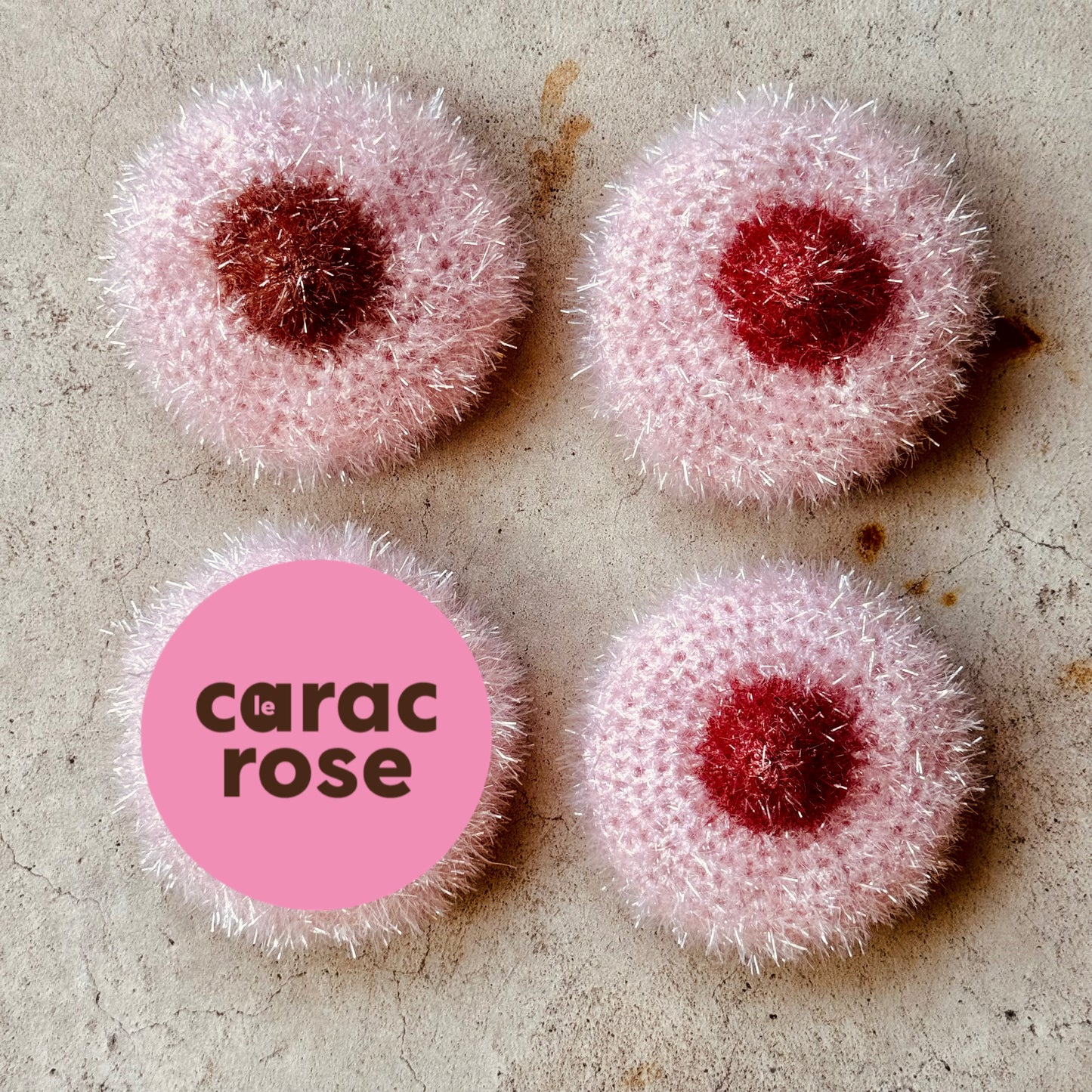Eponge B(•)(•)BS - EDITION LIMITEE « Le Carac Rose »