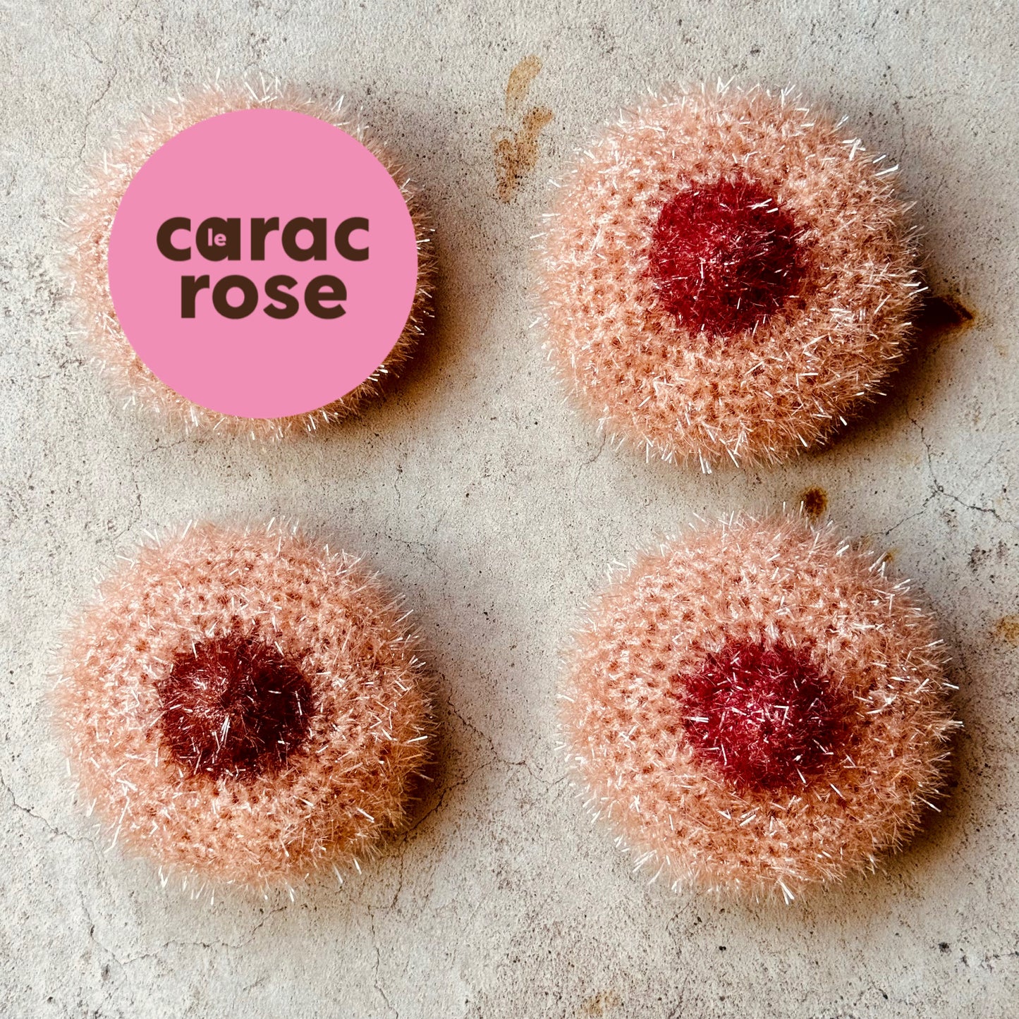 Eponge B(•)(•)BS - EDITION LIMITEE « Le Carac Rose »