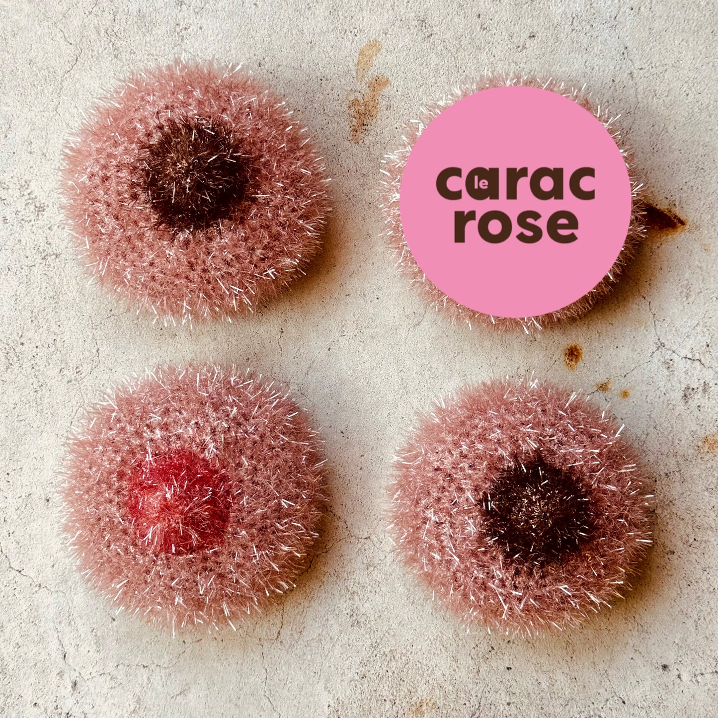 Eponge B(•)(•)BS - EDITION LIMITEE « Le Carac Rose »