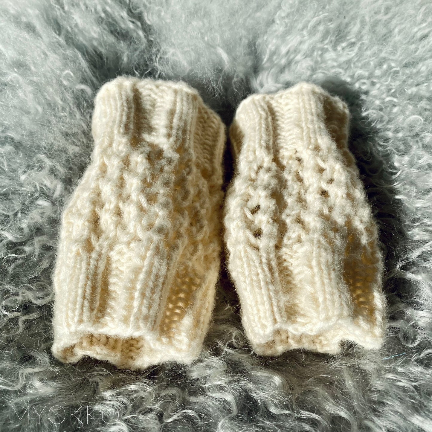 Chauffe-poignets small "Blanc Crème"