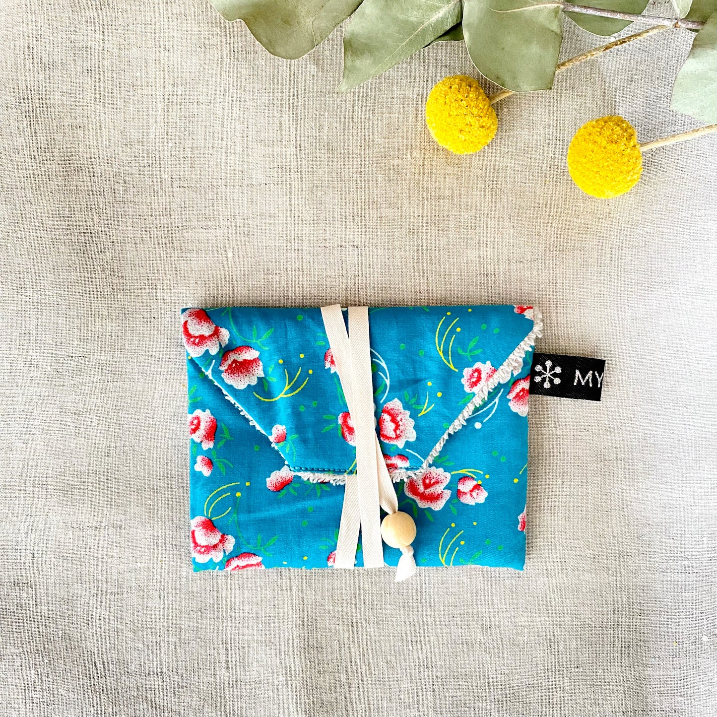 Pochette du savon voyageur - Pivoine Turquoise