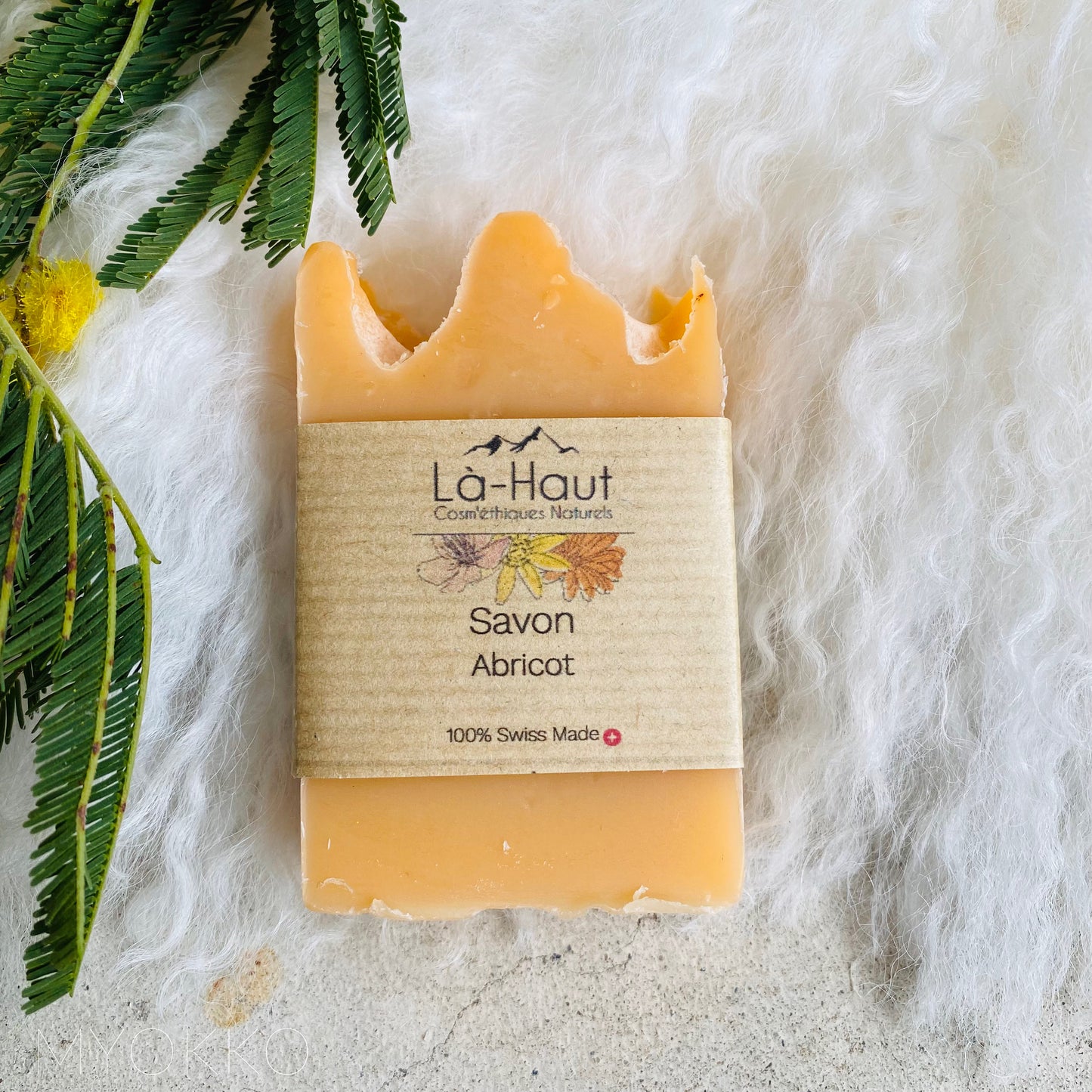 Savon Abricot du Valais - Là-Haut Cosm'éthiques Naturels