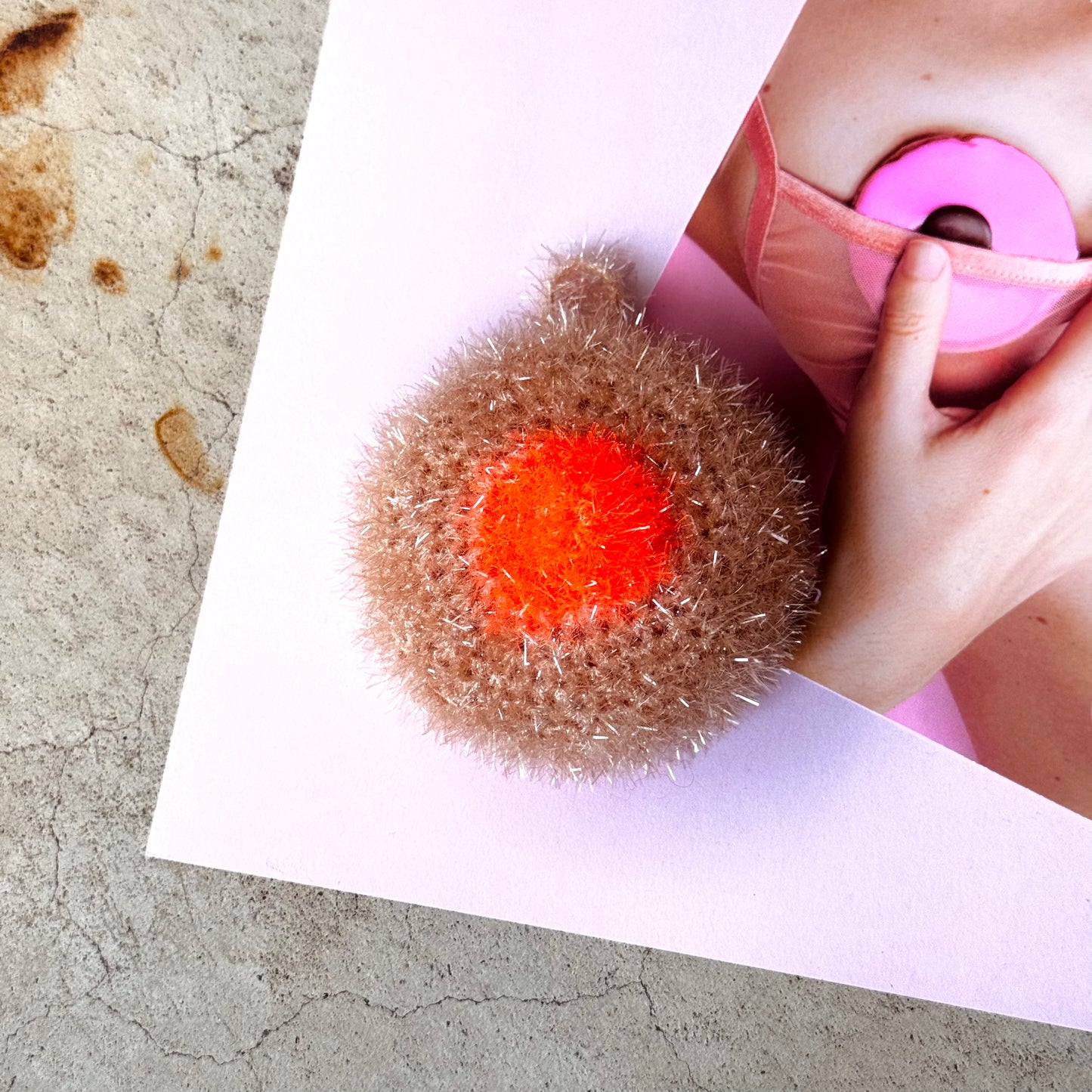 Eponge B(•)(•)BS - EDITION LIMITEE « Le Carac Rose »