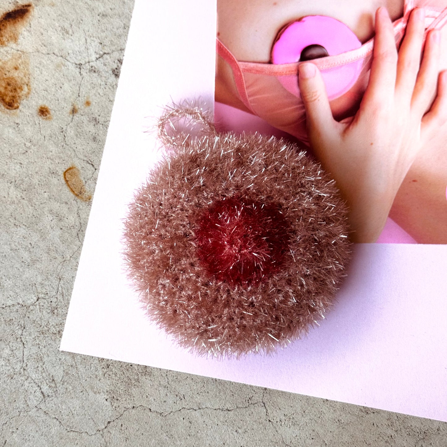 Eponge B(•)(•)BS - EDITION LIMITEE « Le Carac Rose »