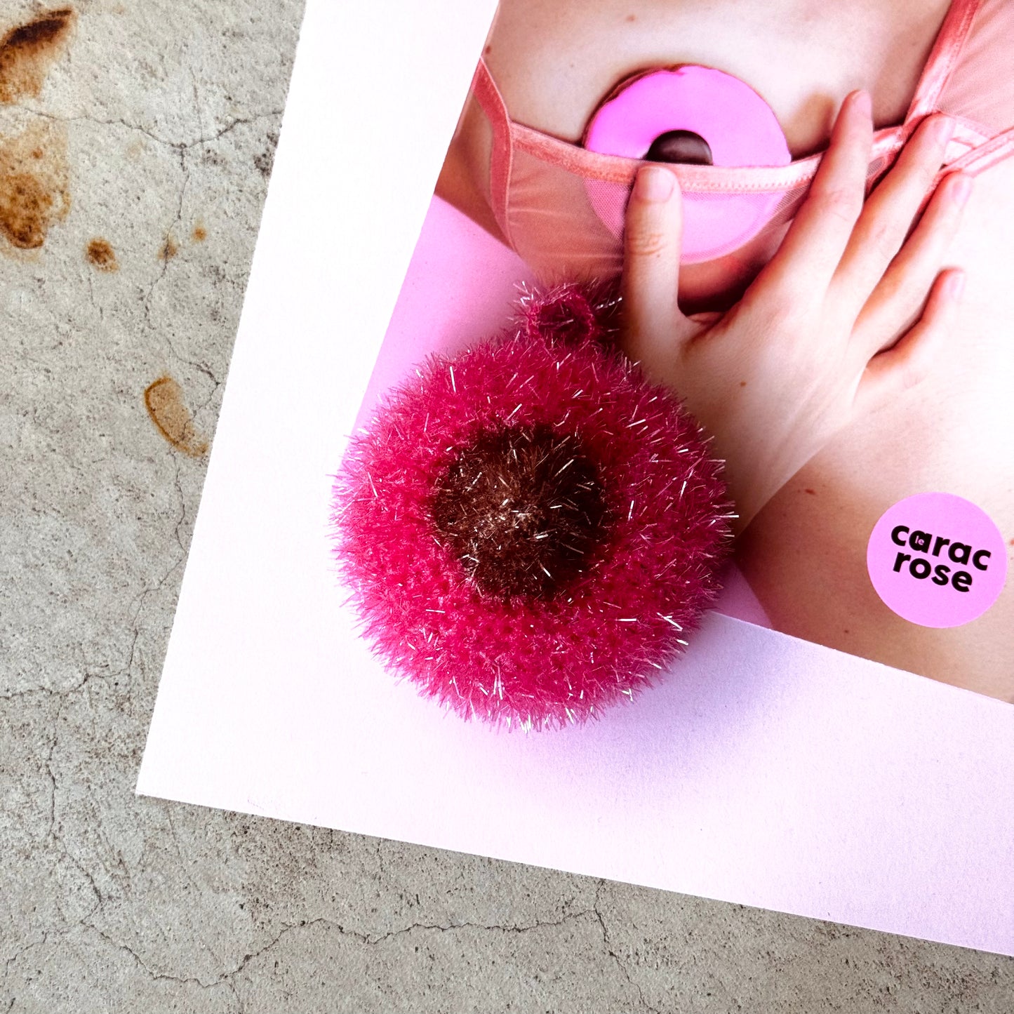 Eponge B(•)(•)BS - EDITION LIMITEE « Le Carac Rose »