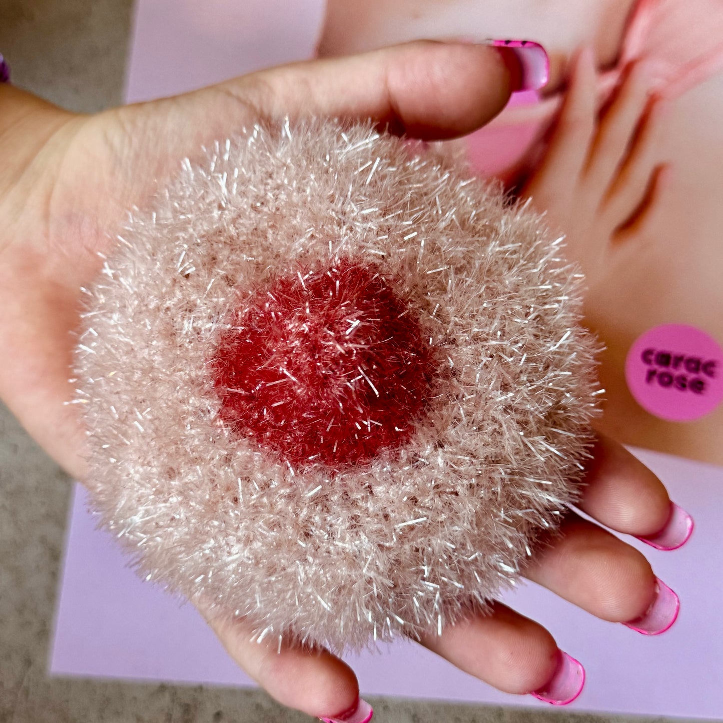 Eponge B(•)(•)BS - EDITION LIMITEE « Le Carac Rose »