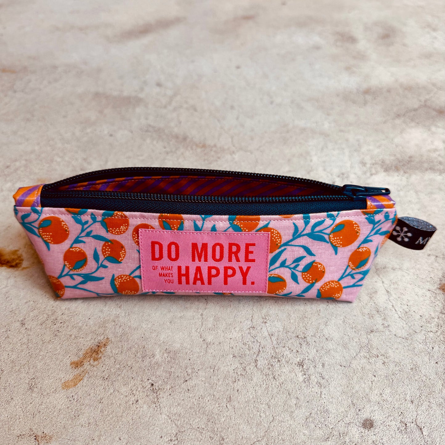 Trousse à crayons et stylos - Orange blossom