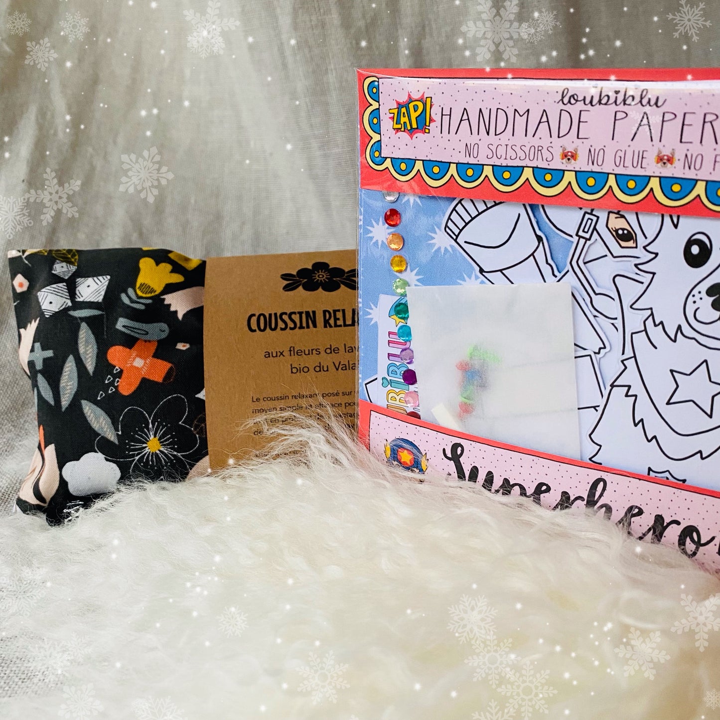 Coussin relaxant aux fleurs de lavande bio & Kit Créatif - Edition limitée