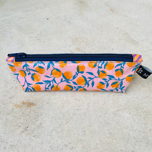 Trousse à crayons et stylos - Orange blossom